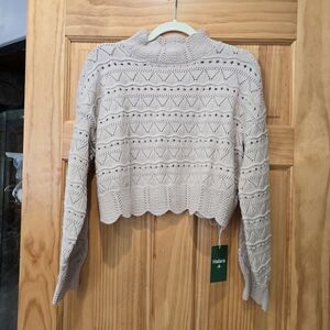 HALARA Beige Turtleneck Sweater